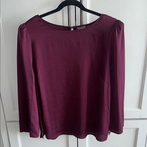 Vince Camuto Blouse with Rounded Neckline and Long Sleeves